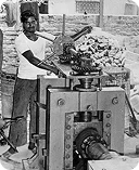 Archive photograph from 1979, the hot and cold rolling mill in Delhi