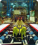 Archive photograph from 2005, the continuous caster