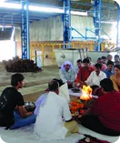 Archive photograph from 2010, the 8 MT induction furnace in Ghaziabad