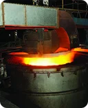 Archive photograph from 2011, the ladle refining furnace
