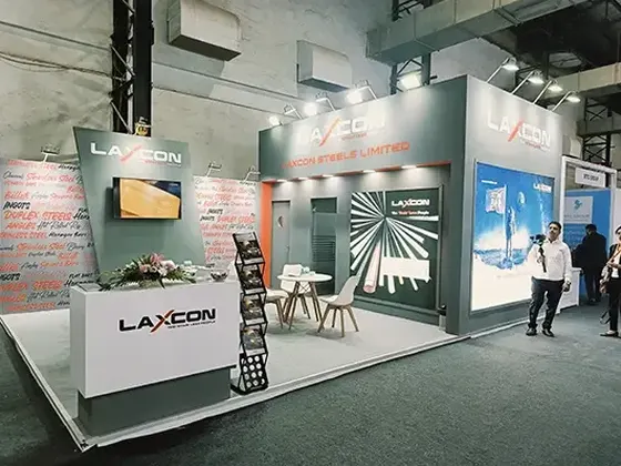 Laxcon Steels exhibition stand at AIIFA, September 2024