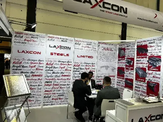 Laxcon Steels exhibition stand at Eurasia Turkey, May 2023