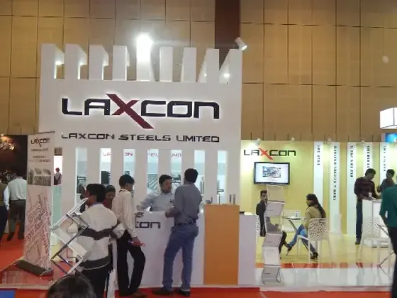 Laxcon Steels exhibition stand at Indinox 2015