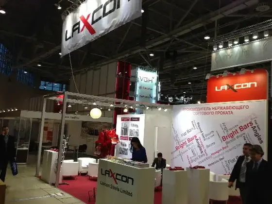 Laxcon Steels exhibition stand at Metalexpo Russia 2012