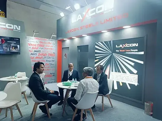 Laxcon Steels exhibition stand at Stainless Steel World 2009