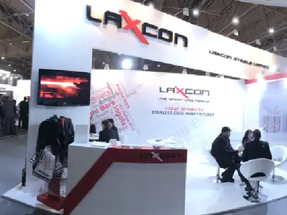 Laxcon Steels exhibition stand at Stainless Steel World 2013