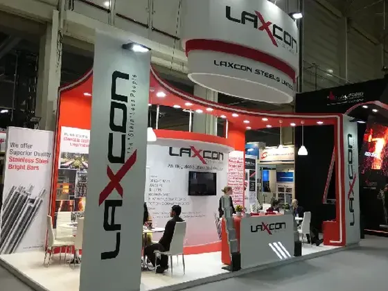 Laxcon Steels exhibition stand at Stainless Steel World 2015