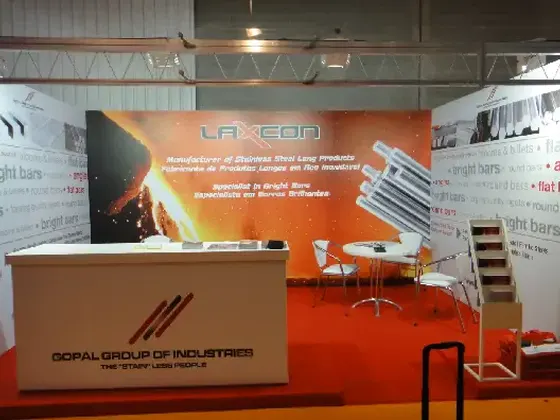 Laxcon Steels exhibition stand at Tubotech Brazil 2011