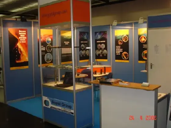 Laxcon Steels exhibition stand at Wire & Tube 2006