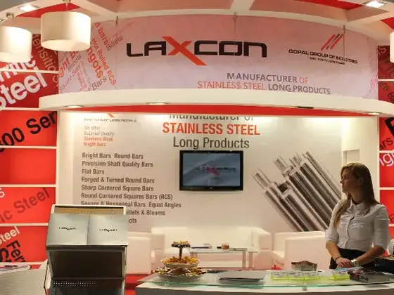 Laxcon Steels exhibition stand at Wire & Tube 2012
