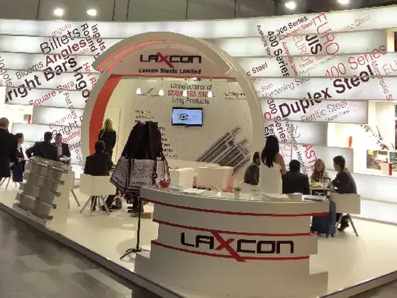 Laxcon Steels exhibition stand at Wire & Tube 2014