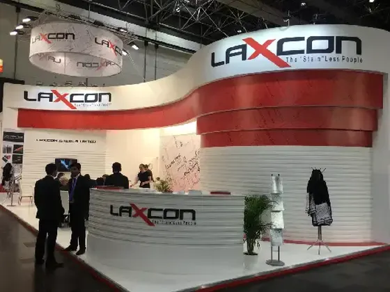 Laxcon Steels exhibition stand at Wire & Tube 2016