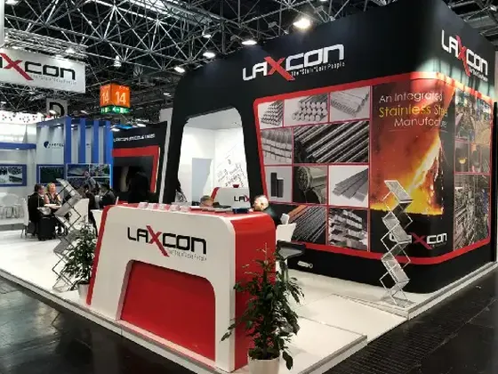 Laxcon Steels exhibition stand at Wire & Tube 2018