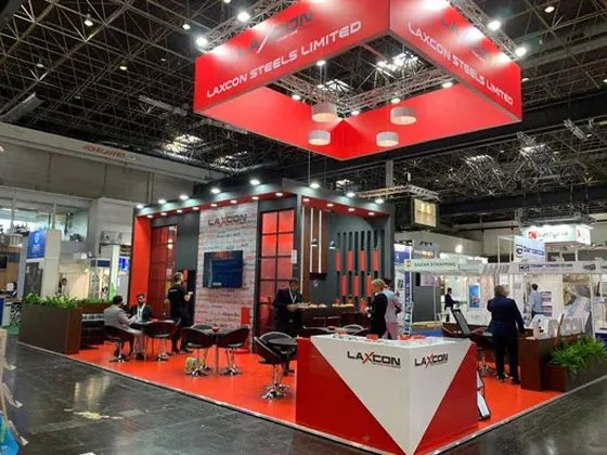 Laxcon Steels exhibition stand at Wire & Tube 2024